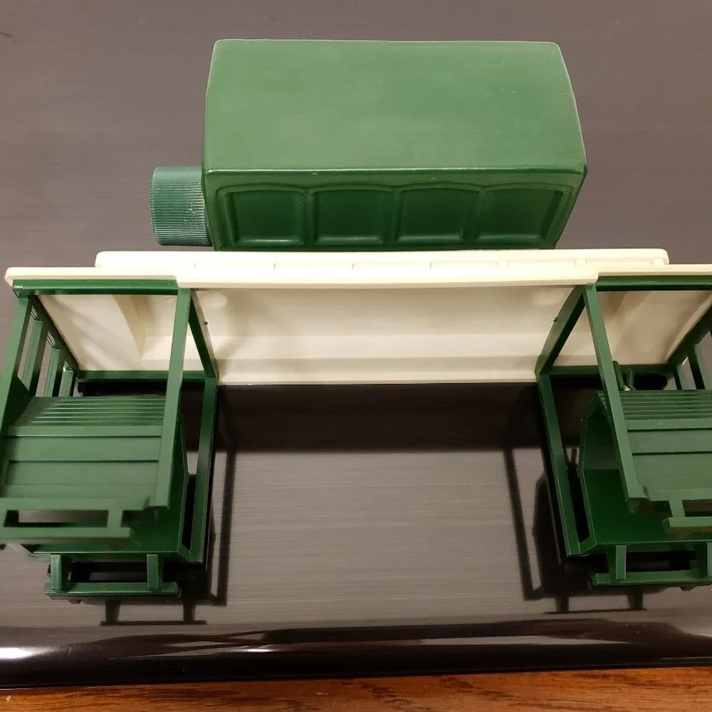 Vintage Avon San Francisco Green CABLE CAR Wild Country Scent Full Glass
